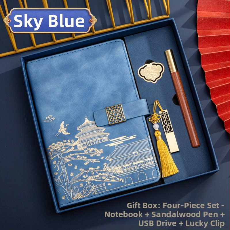 Poklon kutija za bilježnicu, odijelo za ispis, logotip National Tide, poslovni poklon, zadebljani blok A5, knjiga za sastanke tvrtke