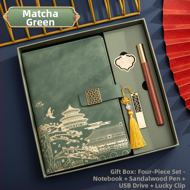 Poklon kutija za bilježnicu, odijelo za ispis, logotip National Tide, poslovni poklon, zadebljani blok A5, knjiga za sastanke tvrtke