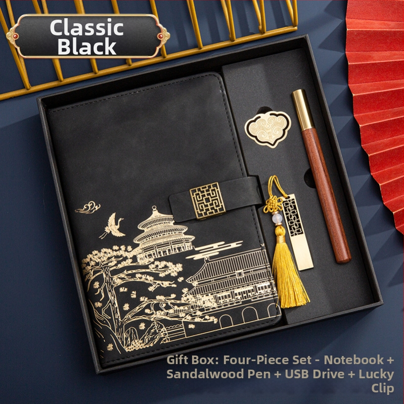 Poklon kutija za bilježnicu, odijelo za ispis, logotip National Tide, poslovni poklon, zadebljani blok A5, knjiga za sastanke tvrtke