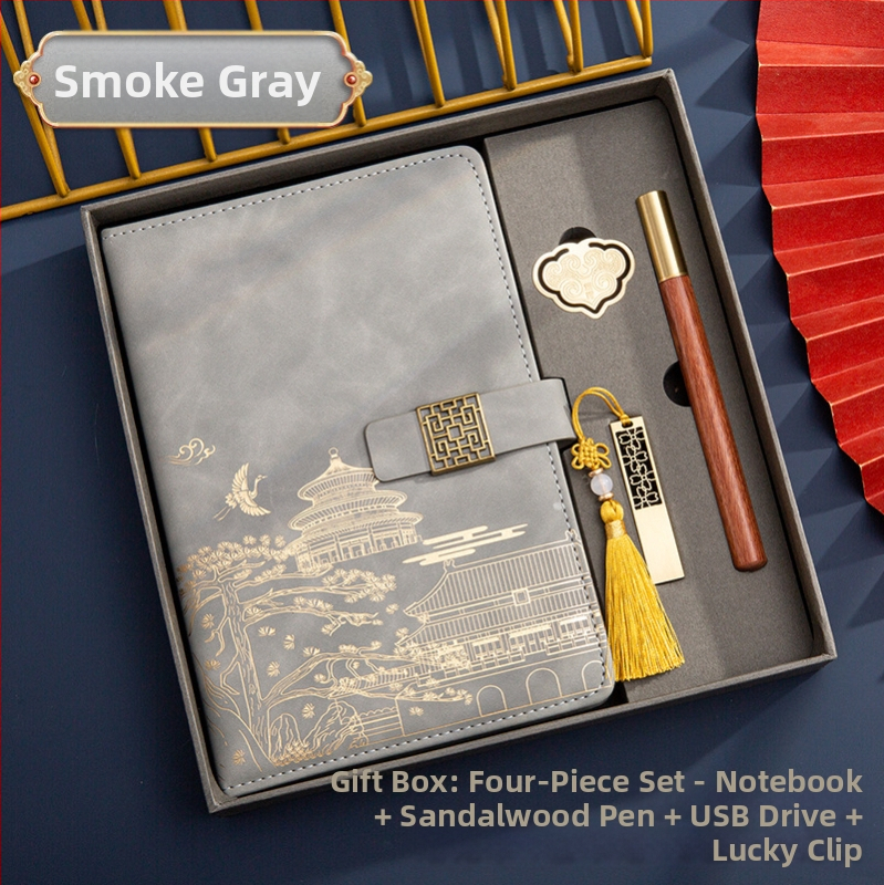 Poklon kutija za bilježnicu, odijelo za ispis, logotip National Tide, poslovni poklon, zadebljani blok A5, knjiga za sastanke tvrtke