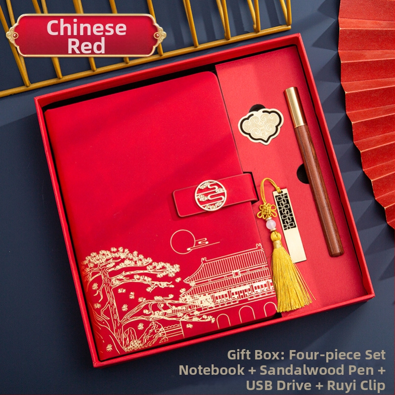 Poklon kutija za bilježnicu, odijelo za ispis, logotip National Tide, poslovni poklon, zadebljani blok A5, knjiga za sastanke tvrtke