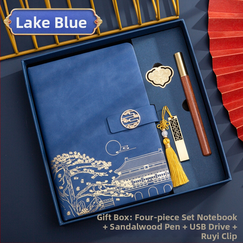 Poklon kutija za bilježnicu, odijelo za ispis, logotip National Tide, poslovni poklon, zadebljani blok A5, knjiga za sastanke tvrtke