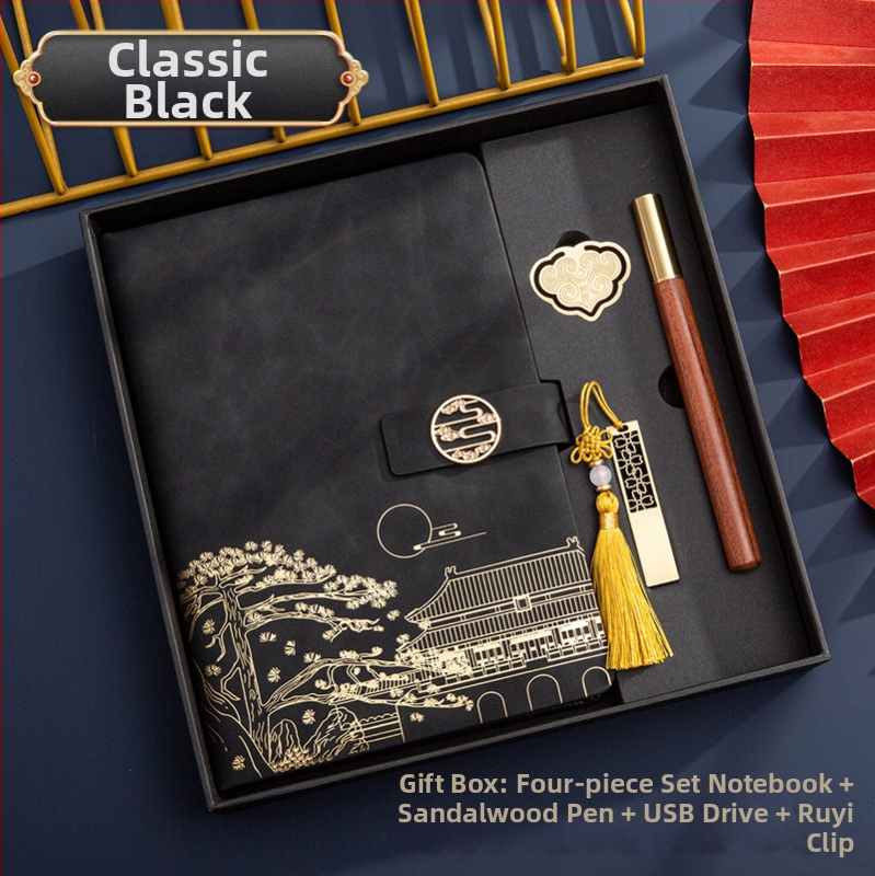 Poklon kutija za bilježnicu, odijelo za ispis, logotip National Tide, poslovni poklon, zadebljani blok A5, knjiga za sastanke tvrtke