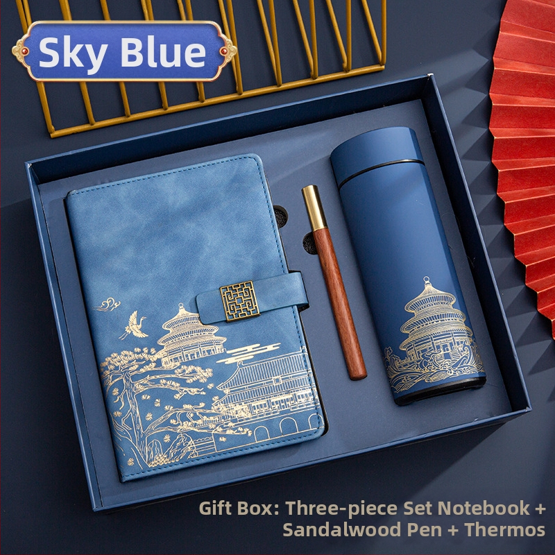 Poklon kutija za bilježnicu, odijelo za ispis, logotip National Tide, poslovni poklon, zadebljani blok A5, knjiga za sastanke tvrtke