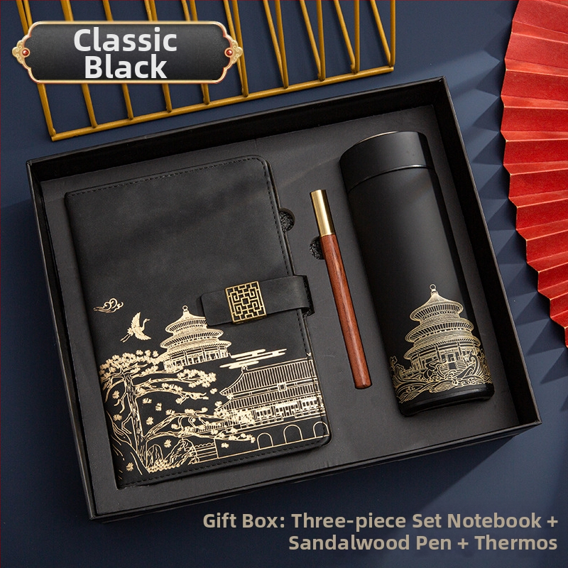 Poklon kutija za bilježnicu, odijelo za ispis, logotip National Tide, poslovni poklon, zadebljani blok A5, knjiga za sastanke tvrtke