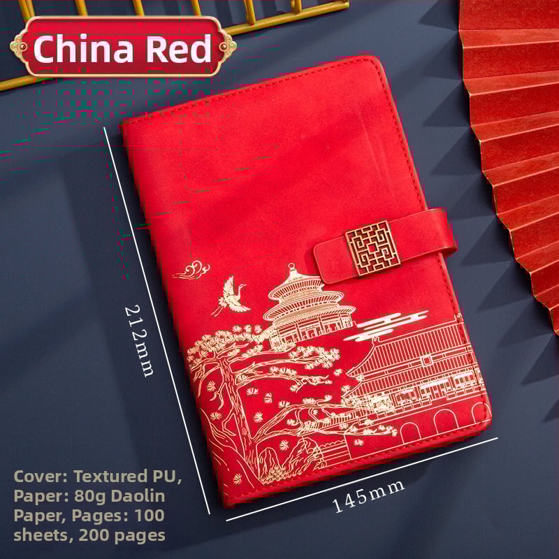 Poklon kutija za bilježnicu, odijelo za ispis, logotip National Tide, poslovni poklon, zadebljani blok A5, knjiga za sastanke tvrtke