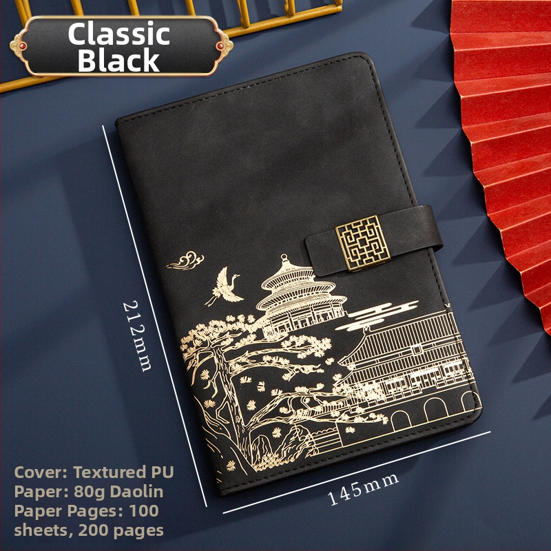 Poklon kutija za bilježnicu, odijelo za ispis, logotip National Tide, poslovni poklon, zadebljani blok A5, knjiga za sastanke tvrtke