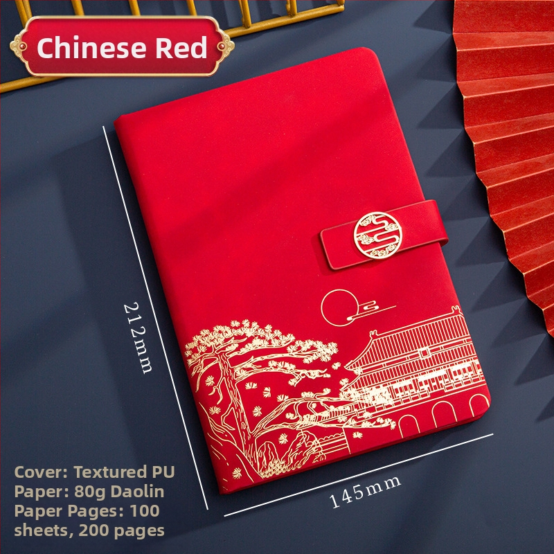 Poklon kutija za bilježnicu, odijelo za ispis, logotip National Tide, poslovni poklon, zadebljani blok A5, knjiga za sastanke tvrtke