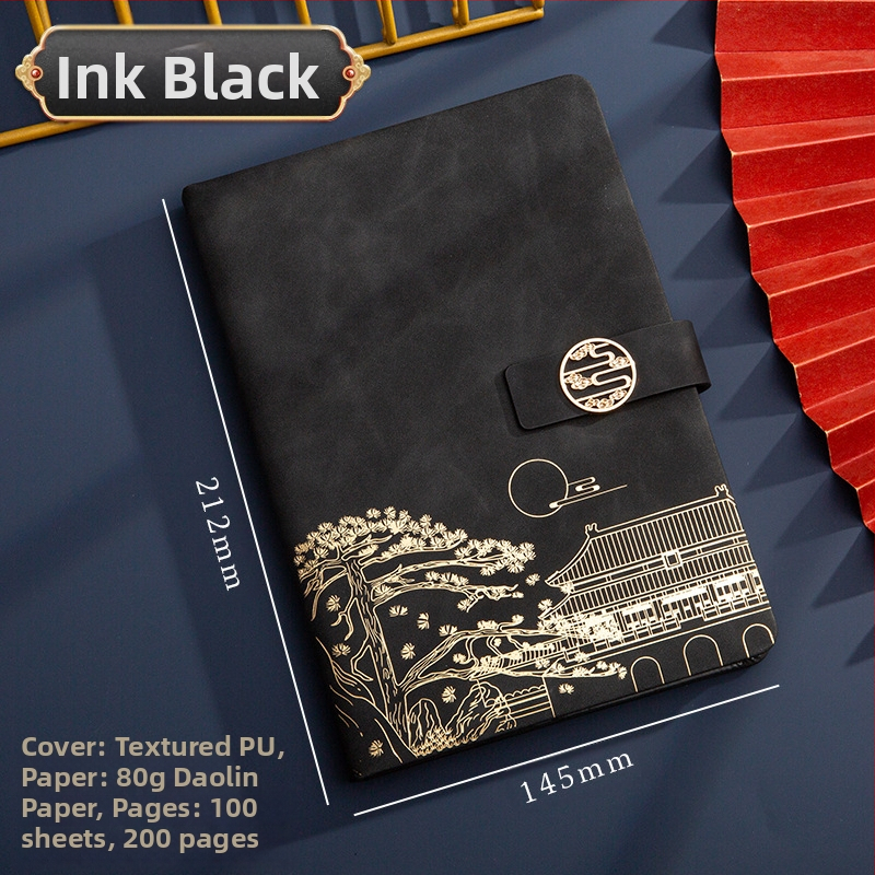 Poklon kutija za bilježnicu, odijelo za ispis, logotip National Tide, poslovni poklon, zadebljani blok A5, knjiga za sastanke tvrtke