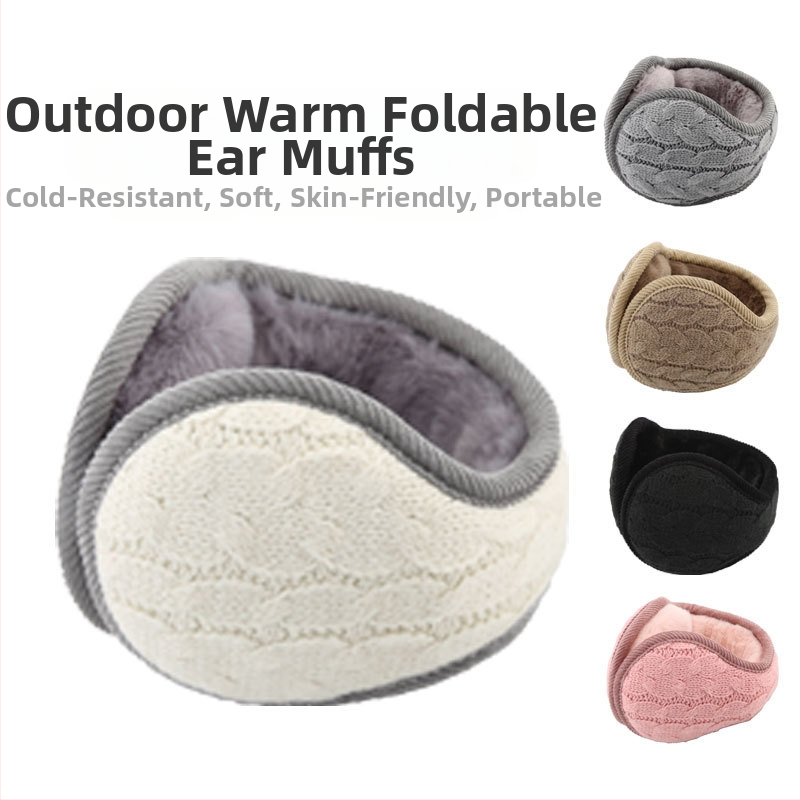 Ζεστές ωτοασπίδες για χειμερινά αυτιά Ζεστές πλεκτές οκταψήφιες πτυσσόμενες οπίσθιες θήκες αυτιών Ζεστές ωτοασπίδες για φθινοπωρινές και χειμερινές χρήσεις