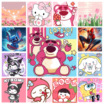 20*20 Παιδική Ψηφιακή Ελαιογραφία Παρτίδα Κινούμενα Σχέδια Χρωματισμός Ελαιογραφία Κινούμενα Σχέδια Χειροποίητη Γεμιστή Ελαιογραφία Diy Χρωματισμός Ζωγραφική