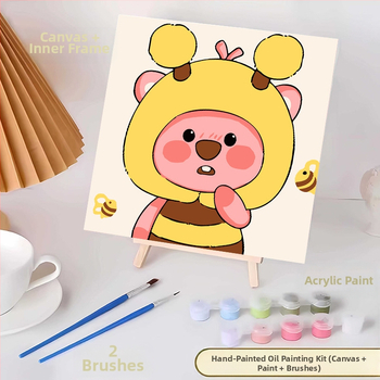 20*20 Παιδική Ψηφιακή Ελαιογραφία Παρτίδα Κινούμενα Σχέδια Χρωματισμός Ελαιογραφία Κινούμενα Σχέδια Χειροποίητη Γεμιστή Ελαιογραφία Diy Χρωματισμός Ζωγραφική