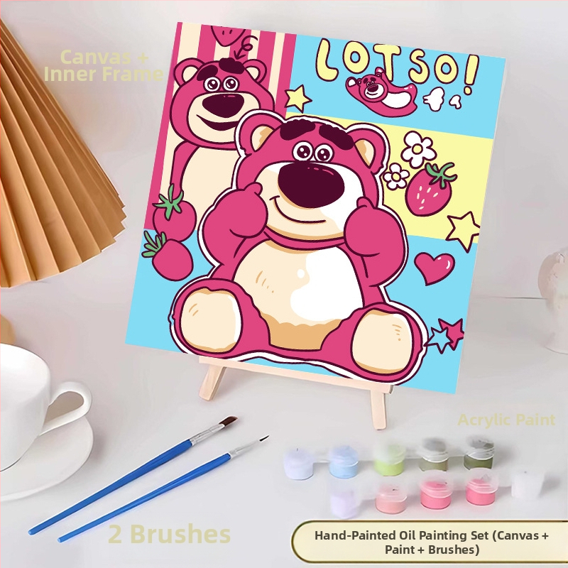 20*20 Παιδική Ψηφιακή Ελαιογραφία Παρτίδα Κινούμενα Σχέδια Χρωματισμός Ελαιογραφία Κινούμενα Σχέδια Χειροποίητη Γεμιστή Ελαιογραφία Diy Χρωματισμός Ζωγραφική