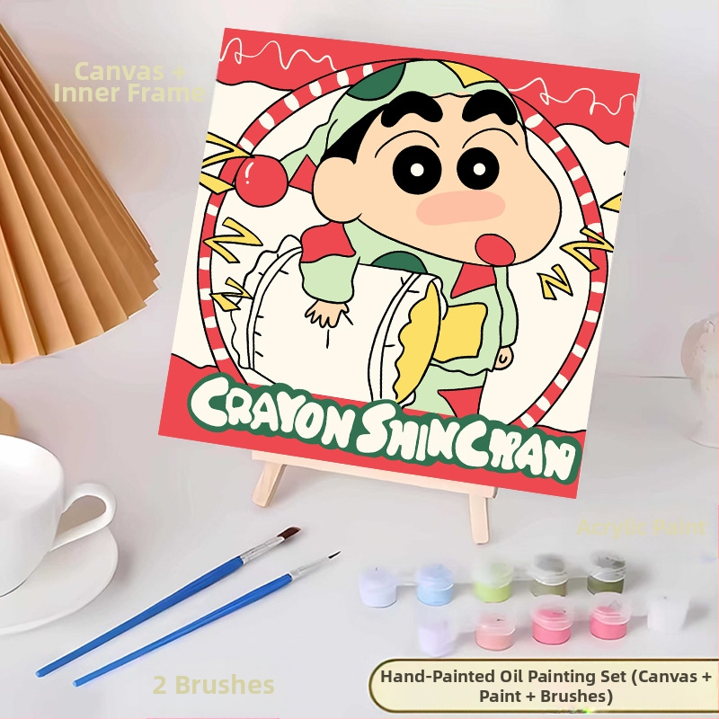 20*20 Παιδική Ψηφιακή Ελαιογραφία Παρτίδα Κινούμενα Σχέδια Χρωματισμός Ελαιογραφία Κινούμενα Σχέδια Χειροποίητη Γεμιστή Ελαιογραφία Diy Χρωματισμός Ζωγραφική