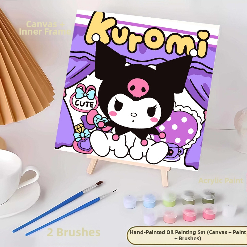 20*20 Παιδική Ψηφιακή Ελαιογραφία Παρτίδα Κινούμενα Σχέδια Χρωματισμός Ελαιογραφία Κινούμενα Σχέδια Χειροποίητη Γεμιστή Ελαιογραφία Diy Χρωματισμός Ζωγραφική