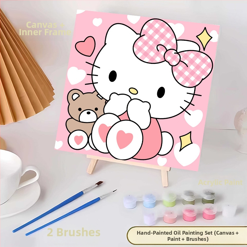 20*20 Παιδική Ψηφιακή Ελαιογραφία Παρτίδα Κινούμενα Σχέδια Χρωματισμός Ελαιογραφία Κινούμενα Σχέδια Χειροποίητη Γεμιστή Ελαιογραφία Diy Χρωματισμός Ζωγραφική