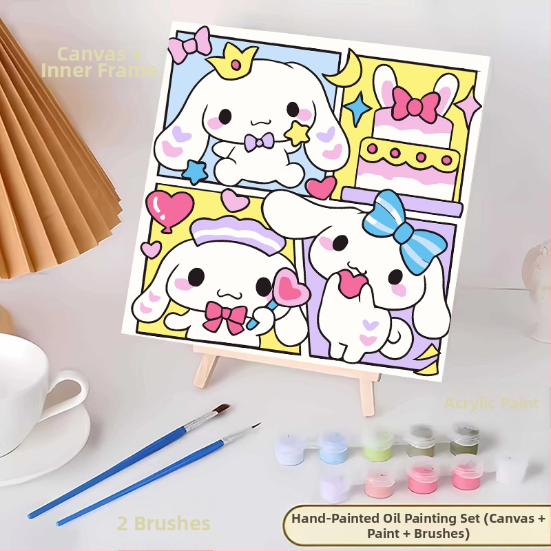 20*20 Παιδική Ψηφιακή Ελαιογραφία Παρτίδα Κινούμενα Σχέδια Χρωματισμός Ελαιογραφία Κινούμενα Σχέδια Χειροποίητη Γεμιστή Ελαιογραφία Diy Χρωματισμός Ζωγραφική