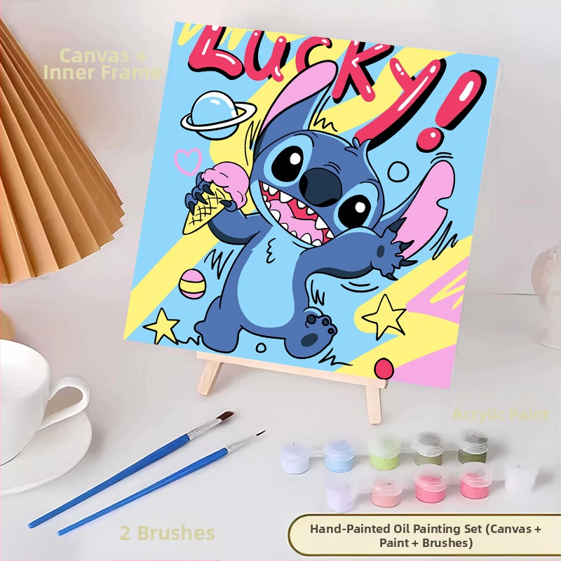 20*20 Παιδική Ψηφιακή Ελαιογραφία Παρτίδα Κινούμενα Σχέδια Χρωματισμός Ελαιογραφία Κινούμενα Σχέδια Χειροποίητη Γεμιστή Ελαιογραφία Diy Χρωματισμός Ζωγραφική