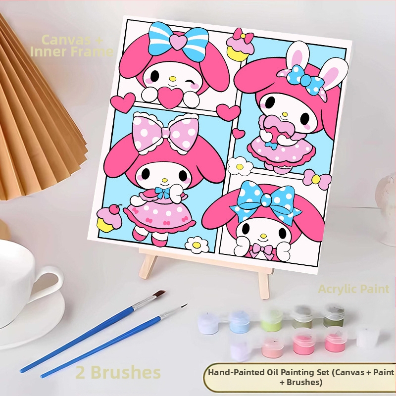 20*20 Παιδική Ψηφιακή Ελαιογραφία Παρτίδα Κινούμενα Σχέδια Χρωματισμός Ελαιογραφία Κινούμενα Σχέδια Χειροποίητη Γεμιστή Ελαιογραφία Diy Χρωματισμός Ζωγραφική