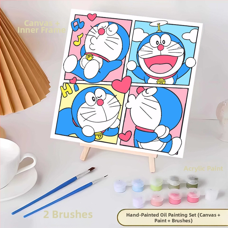 20*20 Παιδική Ψηφιακή Ελαιογραφία Παρτίδα Κινούμενα Σχέδια Χρωματισμός Ελαιογραφία Κινούμενα Σχέδια Χειροποίητη Γεμιστή Ελαιογραφία Diy Χρωματισμός Ζωγραφική
