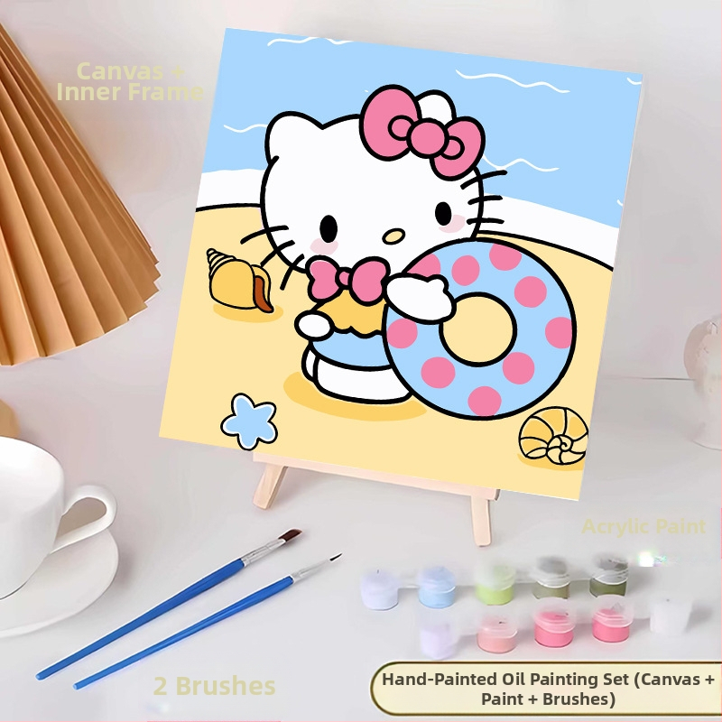 20*20 Παιδική Ψηφιακή Ελαιογραφία Παρτίδα Κινούμενα Σχέδια Χρωματισμός Ελαιογραφία Κινούμενα Σχέδια Χειροποίητη Γεμιστή Ελαιογραφία Diy Χρωματισμός Ζωγραφική