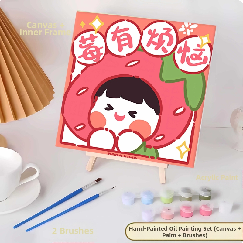 20*20 Παιδική Ψηφιακή Ελαιογραφία Παρτίδα Κινούμενα Σχέδια Χρωματισμός Ελαιογραφία Κινούμενα Σχέδια Χειροποίητη Γεμιστή Ελαιογραφία Diy Χρωματισμός Ζωγραφική