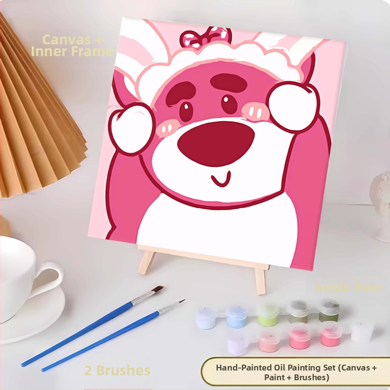 20*20 Παιδική Ψηφιακή Ελαιογραφία Παρτίδα Κινούμενα Σχέδια Χρωματισμός Ελαιογραφία Κινούμενα Σχέδια Χειροποίητη Γεμιστή Ελαιογραφία Diy Χρωματισμός Ζωγραφική