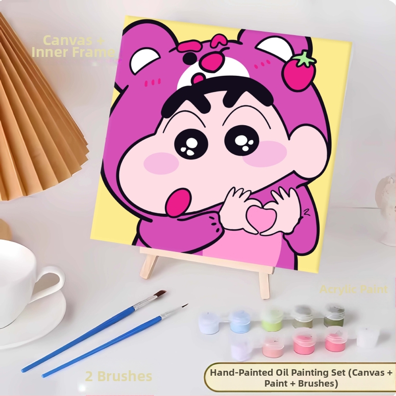 20*20 Παιδική Ψηφιακή Ελαιογραφία Παρτίδα Κινούμενα Σχέδια Χρωματισμός Ελαιογραφία Κινούμενα Σχέδια Χειροποίητη Γεμιστή Ελαιογραφία Diy Χρωματισμός Ζωγραφική