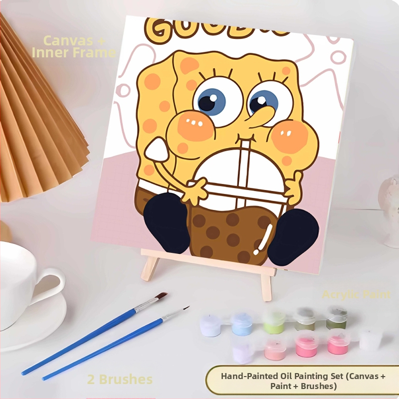 20*20 Παιδική Ψηφιακή Ελαιογραφία Παρτίδα Κινούμενα Σχέδια Χρωματισμός Ελαιογραφία Κινούμενα Σχέδια Χειροποίητη Γεμιστή Ελαιογραφία Diy Χρωματισμός Ζωγραφική