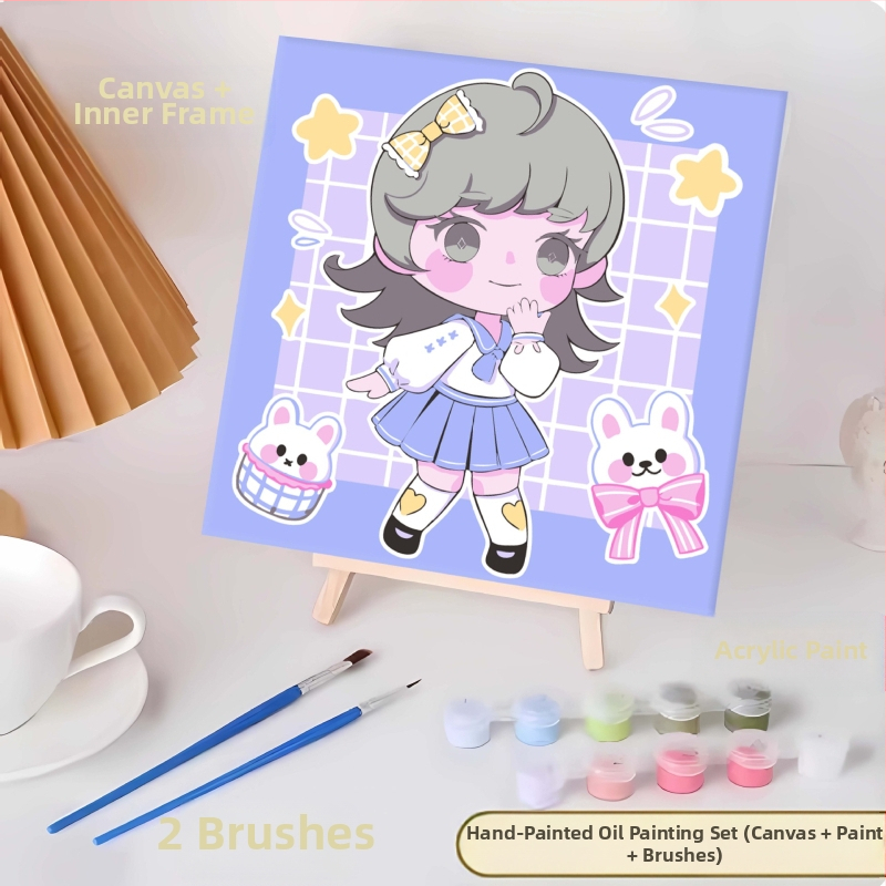 20*20 Παιδική Ψηφιακή Ελαιογραφία Παρτίδα Κινούμενα Σχέδια Χρωματισμός Ελαιογραφία Κινούμενα Σχέδια Χειροποίητη Γεμιστή Ελαιογραφία Diy Χρωματισμός Ζωγραφική