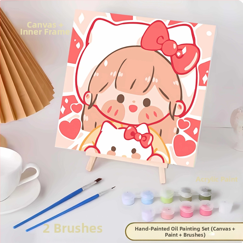 20*20 Παιδική Ψηφιακή Ελαιογραφία Παρτίδα Κινούμενα Σχέδια Χρωματισμός Ελαιογραφία Κινούμενα Σχέδια Χειροποίητη Γεμιστή Ελαιογραφία Diy Χρωματισμός Ζωγραφική