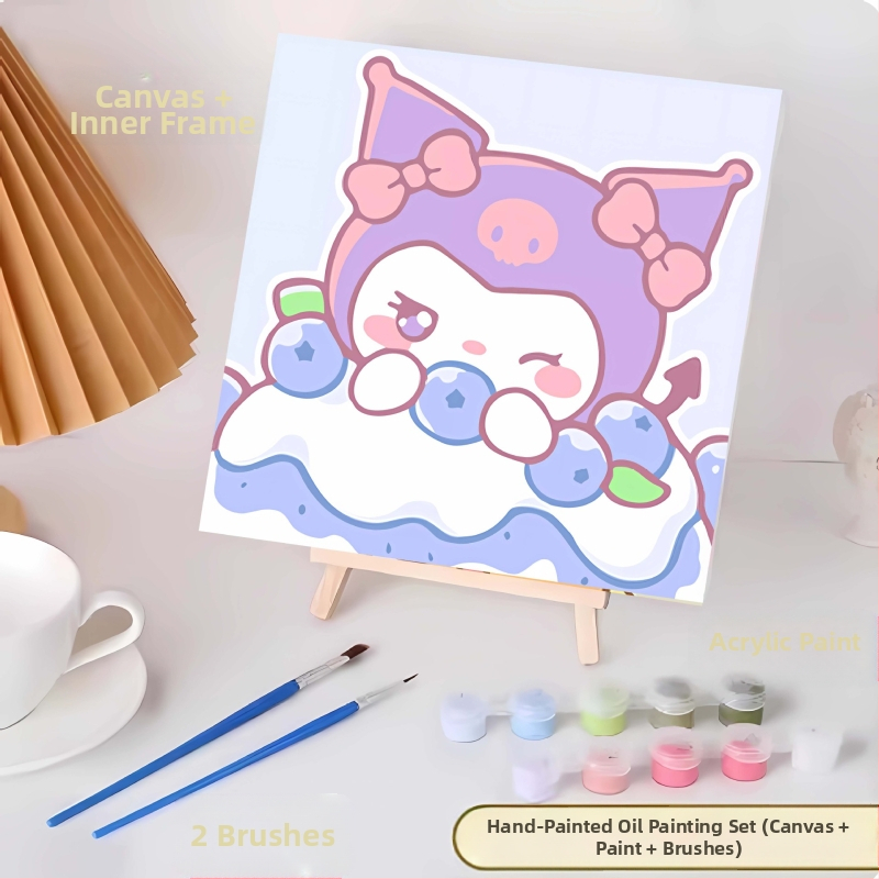 20*20 Παιδική Ψηφιακή Ελαιογραφία Παρτίδα Κινούμενα Σχέδια Χρωματισμός Ελαιογραφία Κινούμενα Σχέδια Χειροποίητη Γεμιστή Ελαιογραφία Diy Χρωματισμός Ζωγραφική