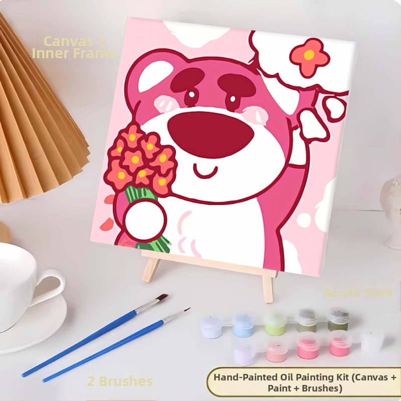 20*20 Παιδική Ψηφιακή Ελαιογραφία Παρτίδα Κινούμενα Σχέδια Χρωματισμός Ελαιογραφία Κινούμενα Σχέδια Χειροποίητη Γεμιστή Ελαιογραφία Diy Χρωματισμός Ζωγραφική