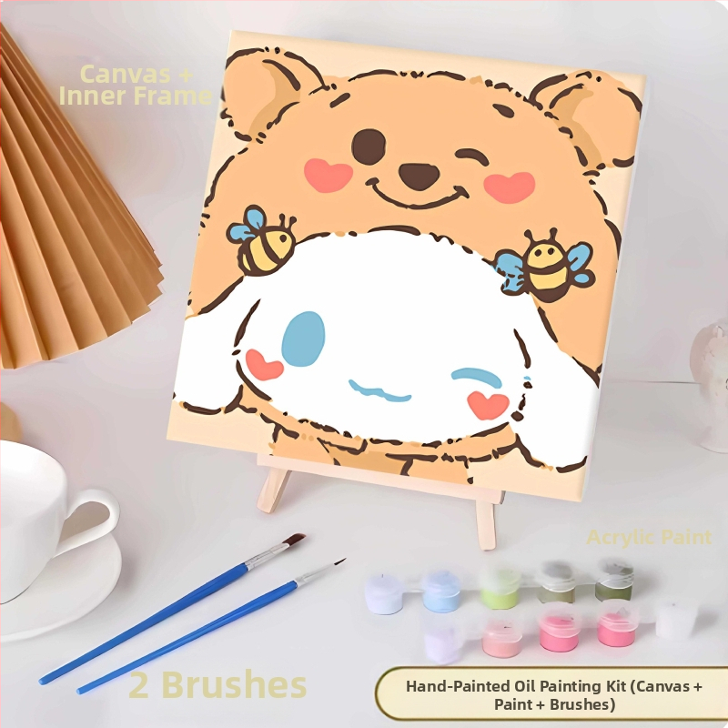 20*20 Παιδική Ψηφιακή Ελαιογραφία Παρτίδα Κινούμενα Σχέδια Χρωματισμός Ελαιογραφία Κινούμενα Σχέδια Χειροποίητη Γεμιστή Ελαιογραφία Diy Χρωματισμός Ζωγραφική