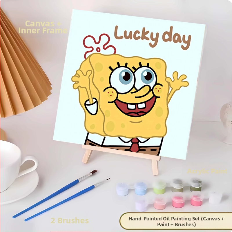 20*20 Παιδική Ψηφιακή Ελαιογραφία Παρτίδα Κινούμενα Σχέδια Χρωματισμός Ελαιογραφία Κινούμενα Σχέδια Χειροποίητη Γεμιστή Ελαιογραφία Diy Χρωματισμός Ζωγραφική