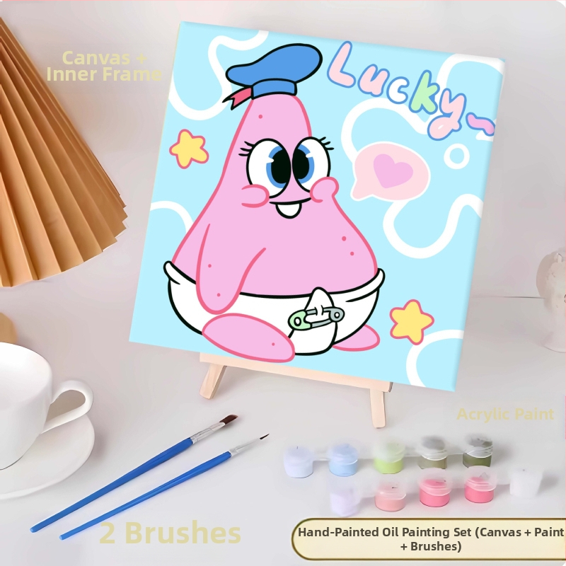 20*20 Παιδική Ψηφιακή Ελαιογραφία Παρτίδα Κινούμενα Σχέδια Χρωματισμός Ελαιογραφία Κινούμενα Σχέδια Χειροποίητη Γεμιστή Ελαιογραφία Diy Χρωματισμός Ζωγραφική