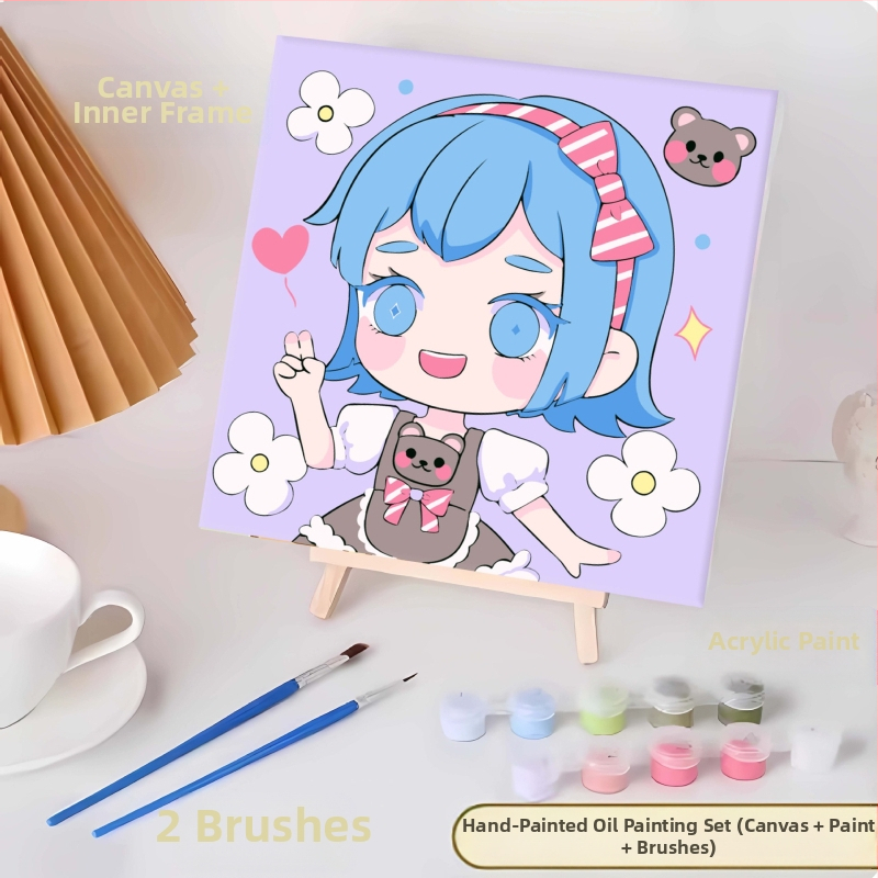 20*20 Παιδική Ψηφιακή Ελαιογραφία Παρτίδα Κινούμενα Σχέδια Χρωματισμός Ελαιογραφία Κινούμενα Σχέδια Χειροποίητη Γεμιστή Ελαιογραφία Diy Χρωματισμός Ζωγραφική