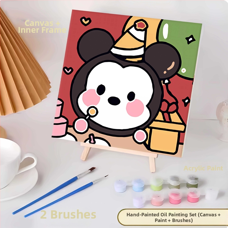 20*20 Παιδική Ψηφιακή Ελαιογραφία Παρτίδα Κινούμενα Σχέδια Χρωματισμός Ελαιογραφία Κινούμενα Σχέδια Χειροποίητη Γεμιστή Ελαιογραφία Diy Χρωματισμός Ζωγραφική