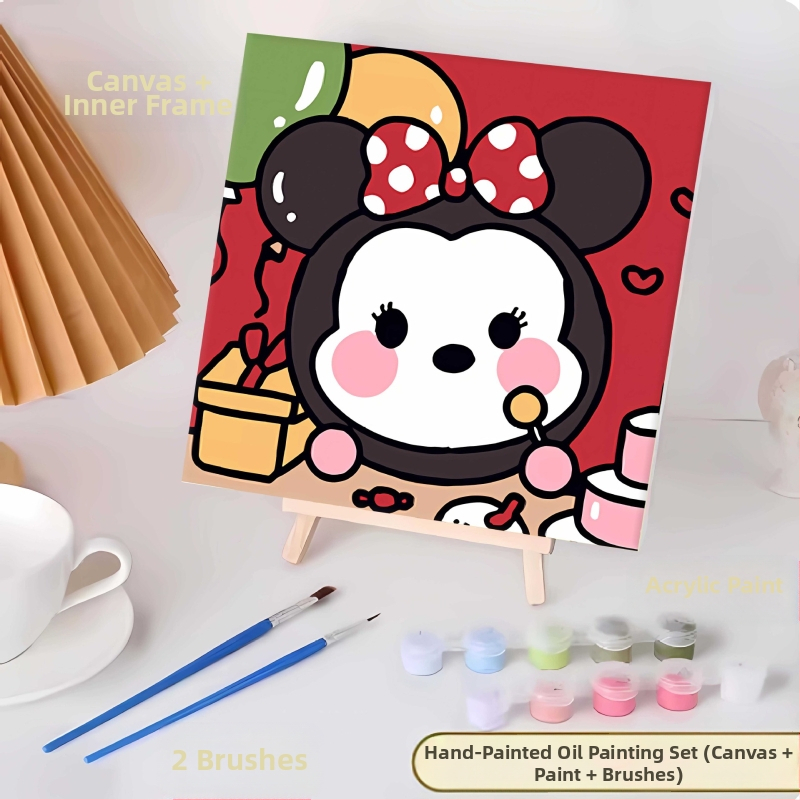 20*20 Παιδική Ψηφιακή Ελαιογραφία Παρτίδα Κινούμενα Σχέδια Χρωματισμός Ελαιογραφία Κινούμενα Σχέδια Χειροποίητη Γεμιστή Ελαιογραφία Diy Χρωματισμός Ζωγραφική