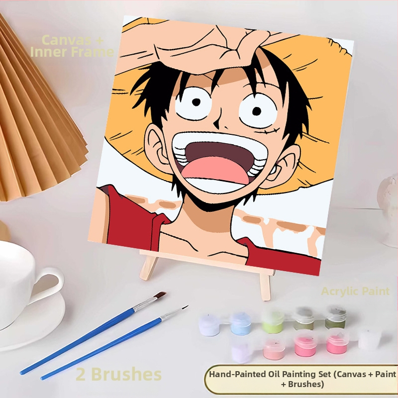 20*20 Παιδική Ψηφιακή Ελαιογραφία Παρτίδα Κινούμενα Σχέδια Χρωματισμός Ελαιογραφία Κινούμενα Σχέδια Χειροποίητη Γεμιστή Ελαιογραφία Diy Χρωματισμός Ζωγραφική