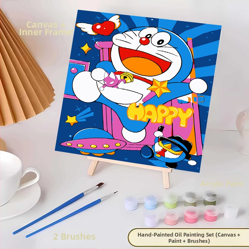 20*20 Παιδική Ψηφιακή Ελαιογραφία Παρτίδα Κινούμενα Σχέδια Χρωματισμός Ελαιογραφία Κινούμενα Σχέδια Χειροποίητη Γεμιστή Ελαιογραφία Diy Χρωματισμός Ζωγραφική