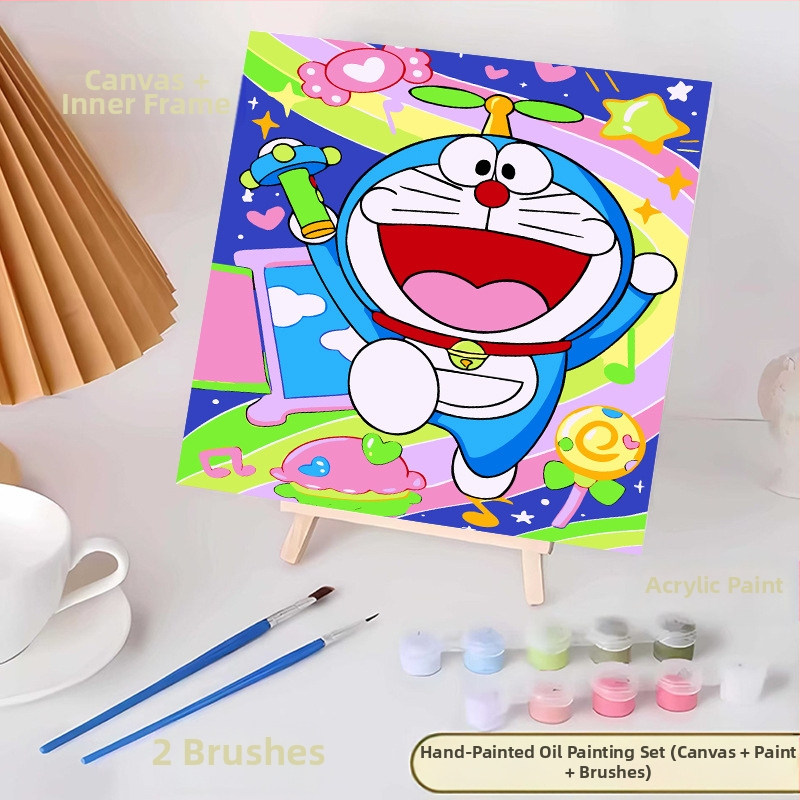 20*20 Παιδική Ψηφιακή Ελαιογραφία Παρτίδα Κινούμενα Σχέδια Χρωματισμός Ελαιογραφία Κινούμενα Σχέδια Χειροποίητη Γεμιστή Ελαιογραφία Diy Χρωματισμός Ζωγραφική