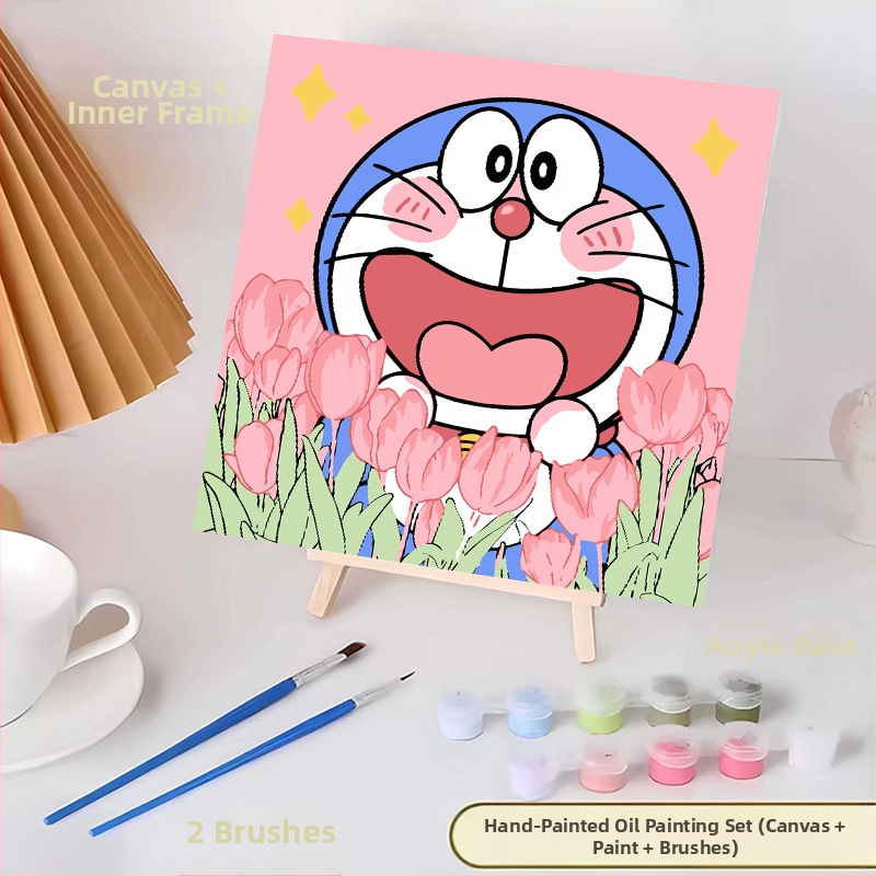 20*20 Παιδική Ψηφιακή Ελαιογραφία Παρτίδα Κινούμενα Σχέδια Χρωματισμός Ελαιογραφία Κινούμενα Σχέδια Χειροποίητη Γεμιστή Ελαιογραφία Diy Χρωματισμός Ζωγραφική