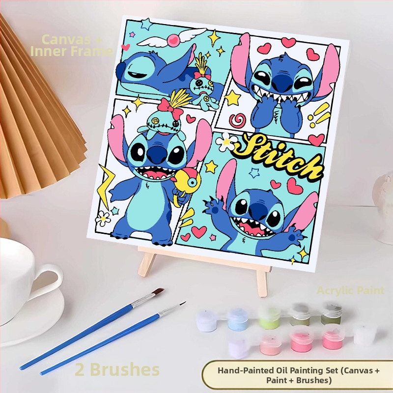 20*20 Παιδική Ψηφιακή Ελαιογραφία Παρτίδα Κινούμενα Σχέδια Χρωματισμός Ελαιογραφία Κινούμενα Σχέδια Χειροποίητη Γεμιστή Ελαιογραφία Diy Χρωματισμός Ζωγραφική