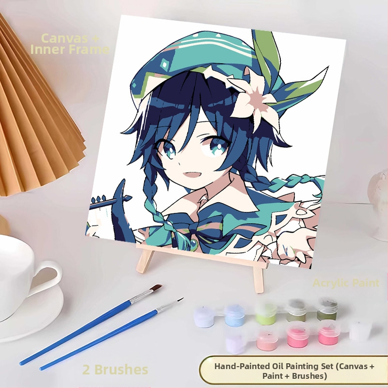 20*20 Παιδική Ψηφιακή Ελαιογραφία Παρτίδα Κινούμενα Σχέδια Χρωματισμός Ελαιογραφία Κινούμενα Σχέδια Χειροποίητη Γεμιστή Ελαιογραφία Diy Χρωματισμός Ζωγραφική