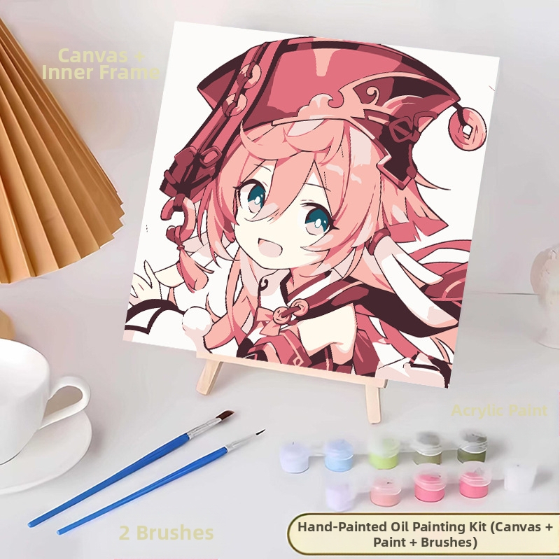 20*20 Παιδική Ψηφιακή Ελαιογραφία Παρτίδα Κινούμενα Σχέδια Χρωματισμός Ελαιογραφία Κινούμενα Σχέδια Χειροποίητη Γεμιστή Ελαιογραφία Diy Χρωματισμός Ζωγραφική