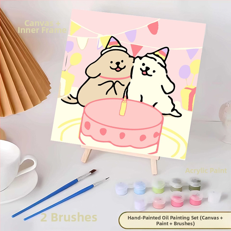 20*20 Παιδική Ψηφιακή Ελαιογραφία Παρτίδα Κινούμενα Σχέδια Χρωματισμός Ελαιογραφία Κινούμενα Σχέδια Χειροποίητη Γεμιστή Ελαιογραφία Diy Χρωματισμός Ζωγραφική