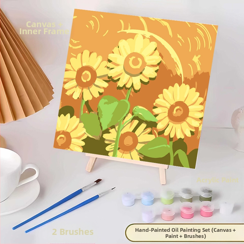 20*20 Παιδική Ψηφιακή Ελαιογραφία Παρτίδα Κινούμενα Σχέδια Χρωματισμός Ελαιογραφία Κινούμενα Σχέδια Χειροποίητη Γεμιστή Ελαιογραφία Diy Χρωματισμός Ζωγραφική