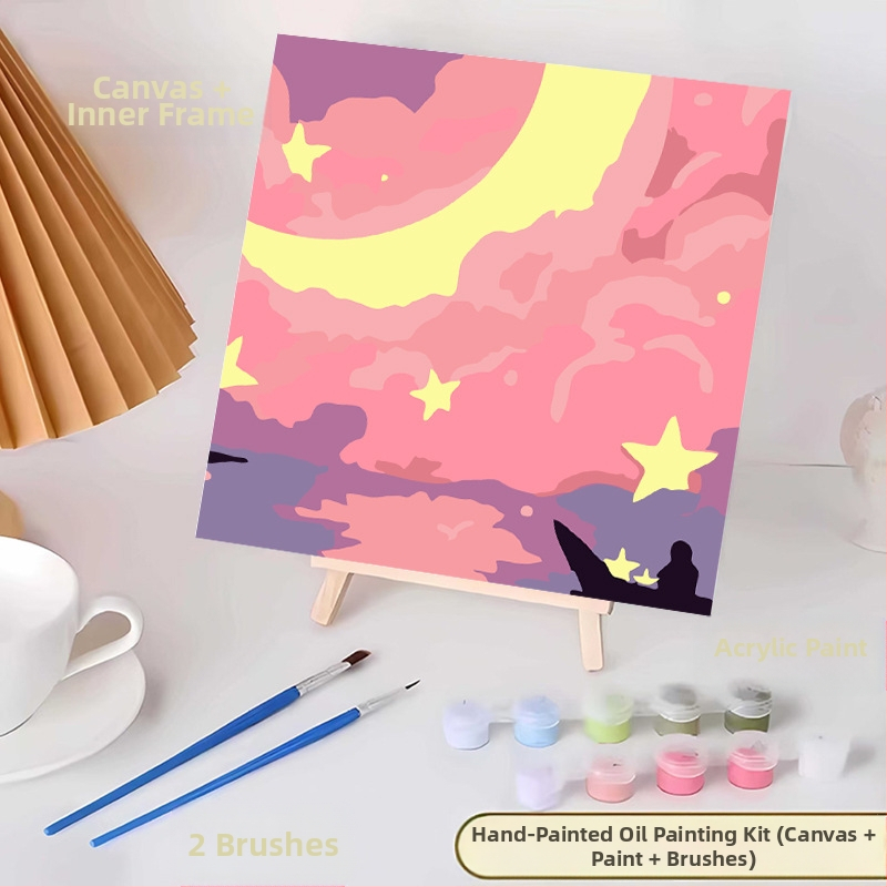 20*20 Παιδική Ψηφιακή Ελαιογραφία Παρτίδα Κινούμενα Σχέδια Χρωματισμός Ελαιογραφία Κινούμενα Σχέδια Χειροποίητη Γεμιστή Ελαιογραφία Diy Χρωματισμός Ζωγραφική