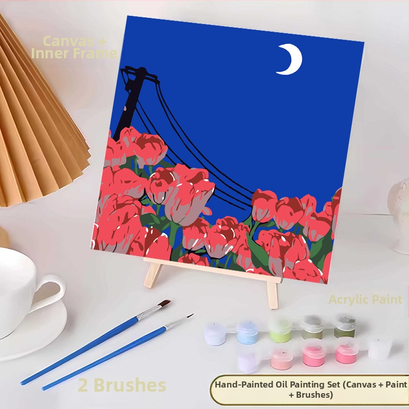 20*20 Παιδική Ψηφιακή Ελαιογραφία Παρτίδα Κινούμενα Σχέδια Χρωματισμός Ελαιογραφία Κινούμενα Σχέδια Χειροποίητη Γεμιστή Ελαιογραφία Diy Χρωματισμός Ζωγραφική